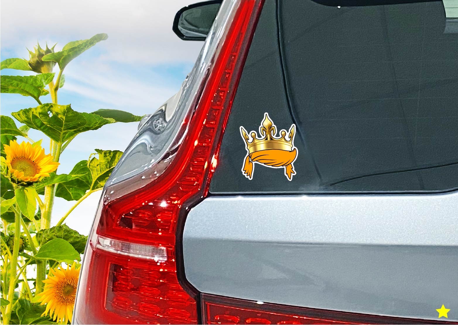 Trump Hair King Crown Decal Sticker MAGA America Great Political Anti Liberal US