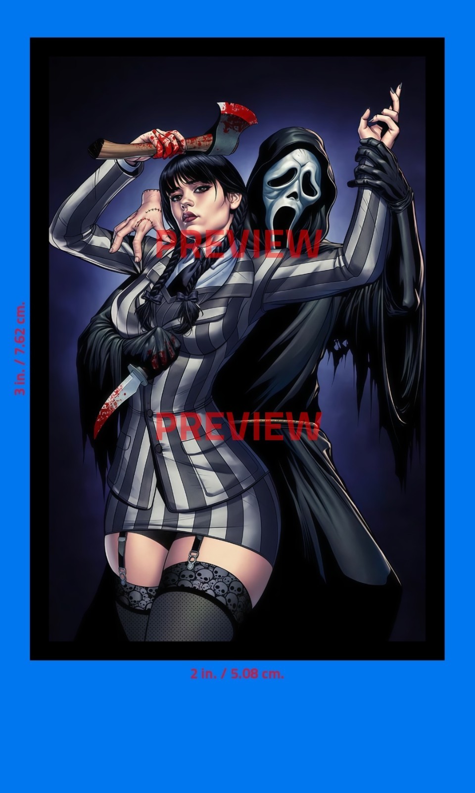 Scream Sticker (JENNA ORTEGA GHOSTFACE HORROR) 2×3 in. Adhesive Photo Print