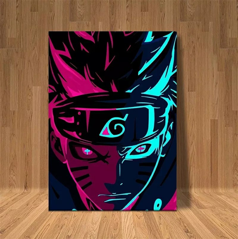 Naruto Poster Cotton Canvas Unframed Wall Art Shippuden Manga Decoration