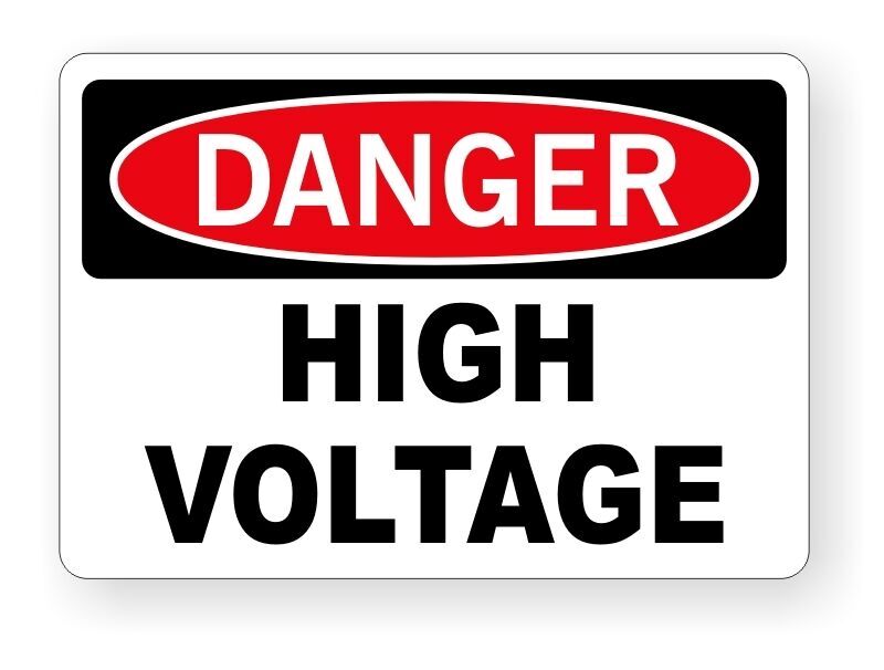 DANGER – High Voltage Sticker Decal