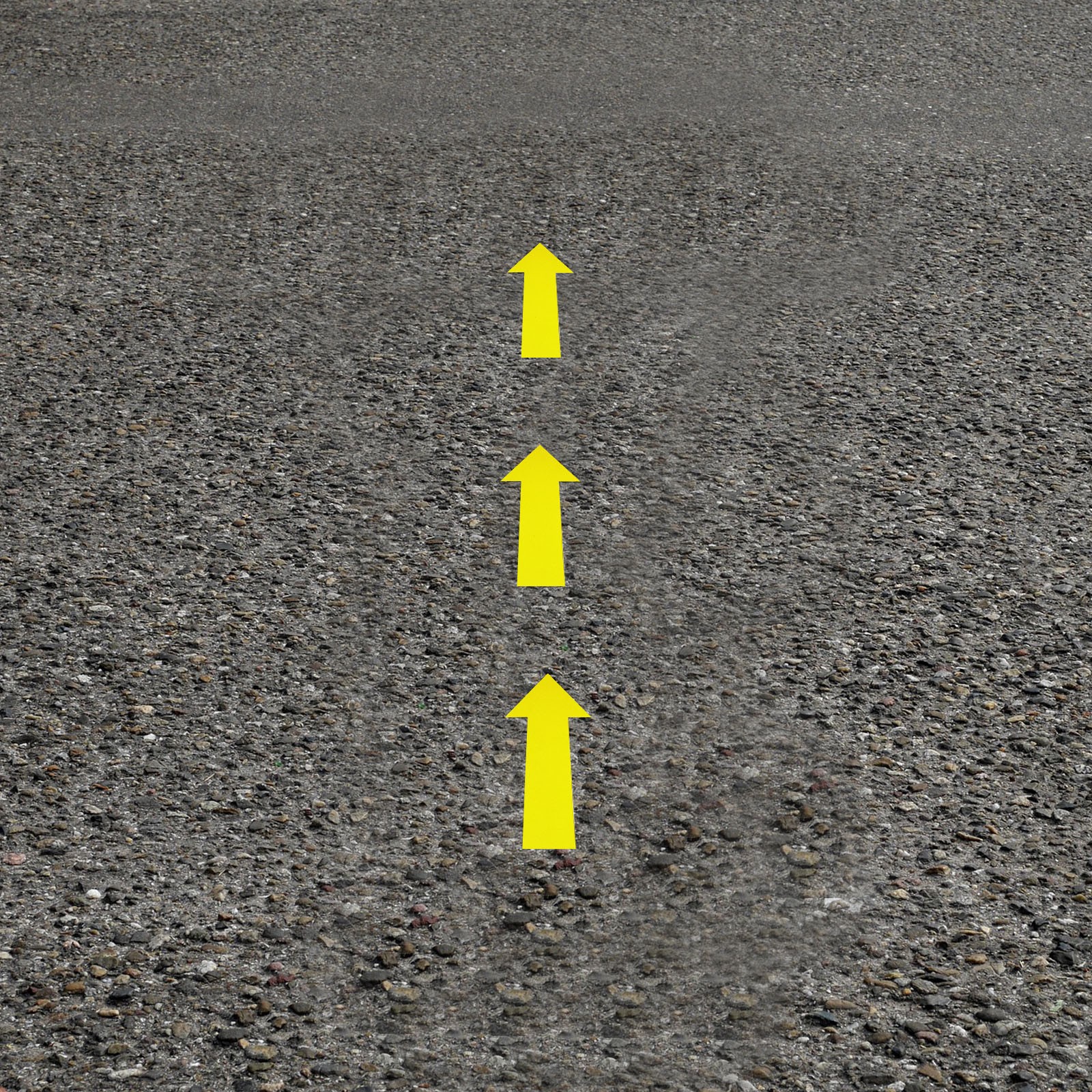 80pcs Arrow Sticker,20x5cm PVC Removable Self Adhesive Waterproof Signs,Yellow