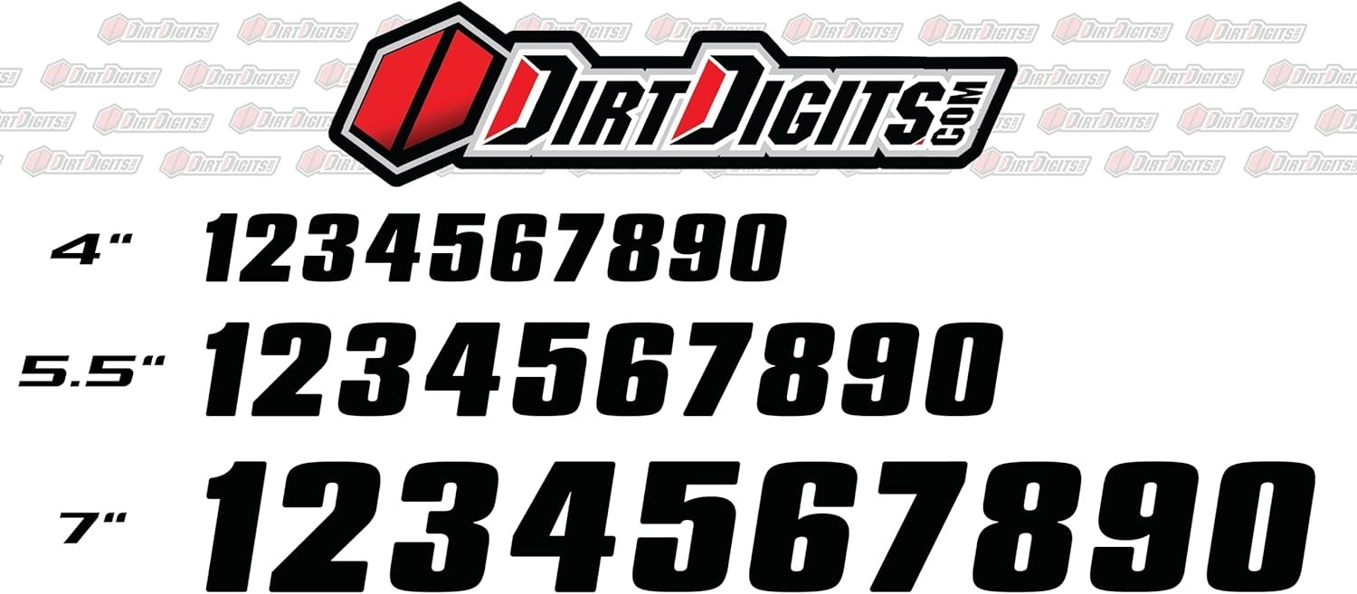 Durable 3 Pack of High-Gloss 5.5″ Vinyl Number 4 – Perfect for Racing Events