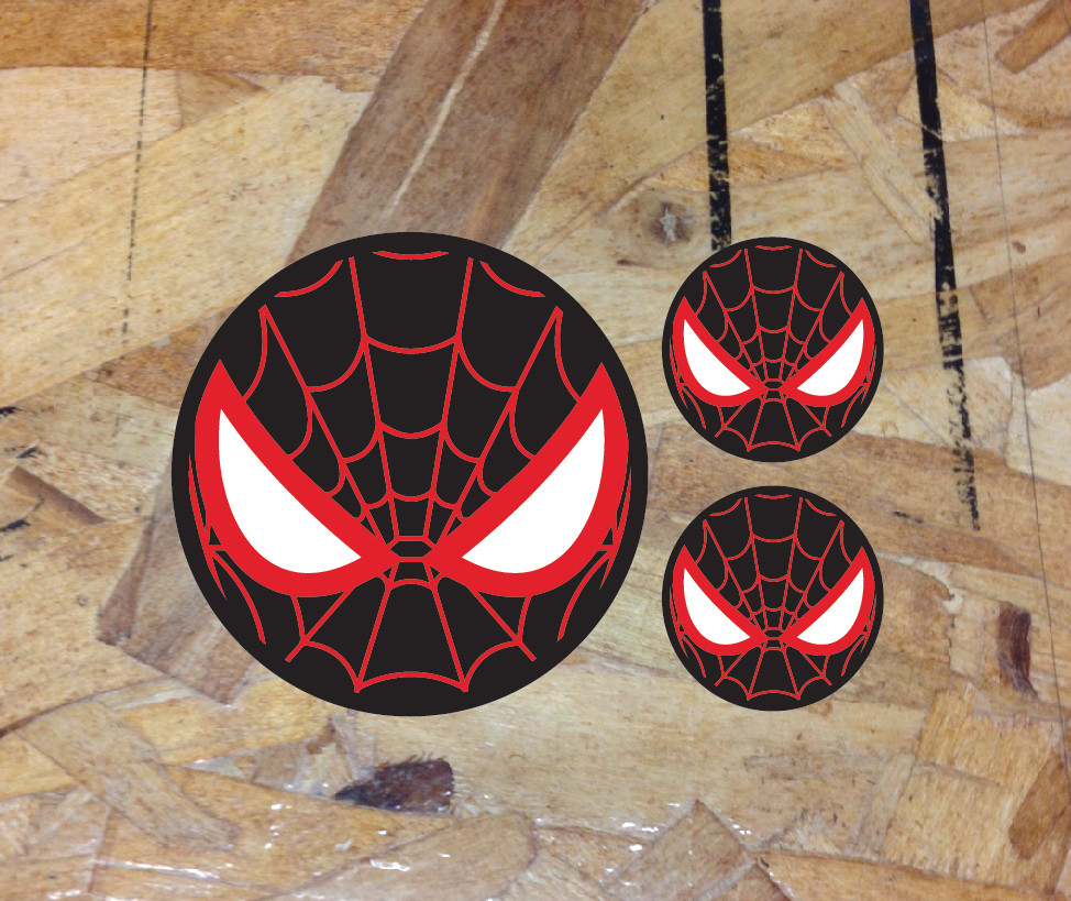 Black Red Spiderman Vinyl Decal Sticker Car Truck Laptop Spidey 3.5″ – 3 for 1