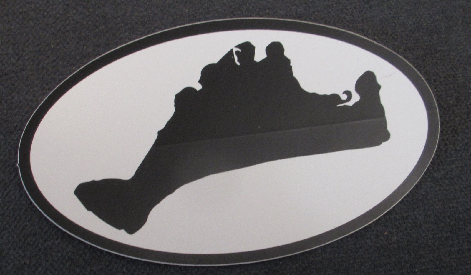Decal “Map of Martha’s Vineyard, MA” – 5″ wide