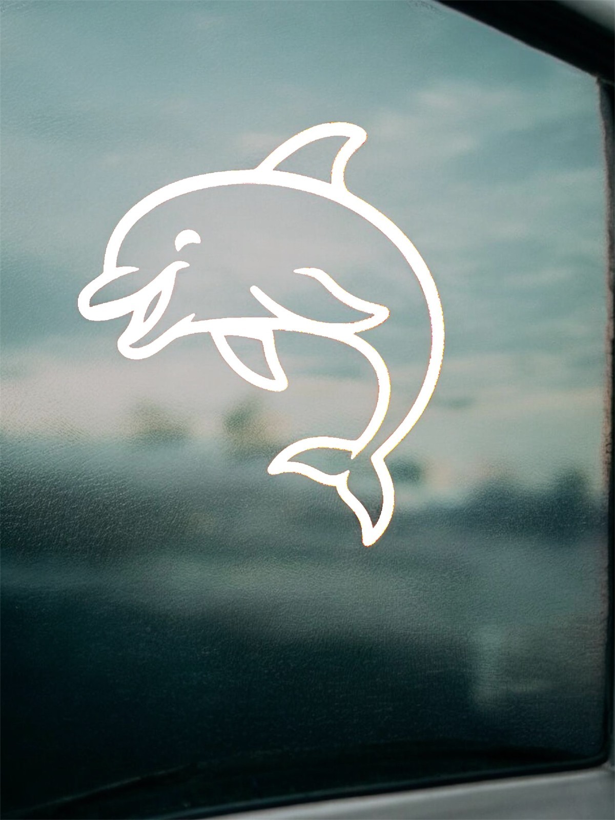 Dolphin Decal for car Windows Laptops most Smooth Surfaces