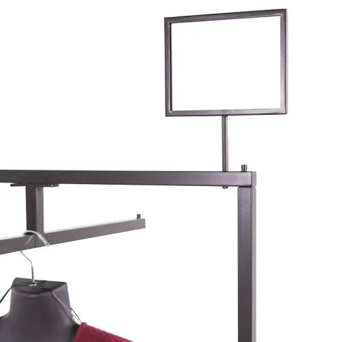 Econoco LNSH57 5-1/2″H X 7″W Linea Sign Holder W/ 4″ Swedge Stem (Pack of 4)