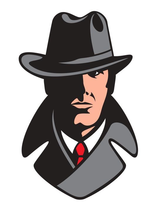 Gangster Private Detective Sticker Stickers A452