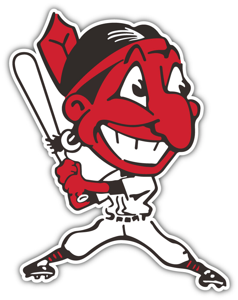 Cleveland Indians MLB Baseball Sport Logo Car Bumper Sticker Decal “SIZES”