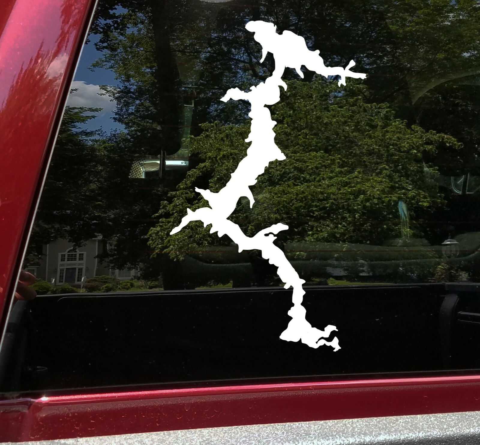 Lake Coeur d’Alene Vinyl Decal – CDA Idaho PNW Beauty Bay Twin – Die Cut Decal