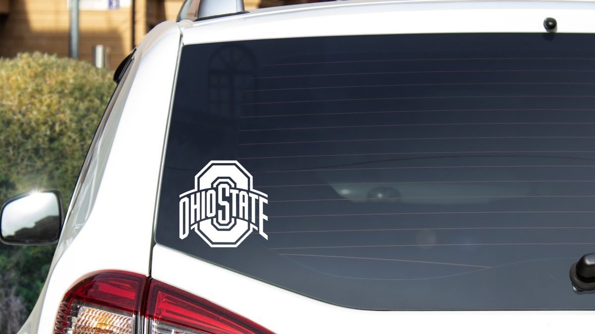 Ohio State Buckeyes Decal, Vinyl Die Cut Window Sticker, 100% Made In USA