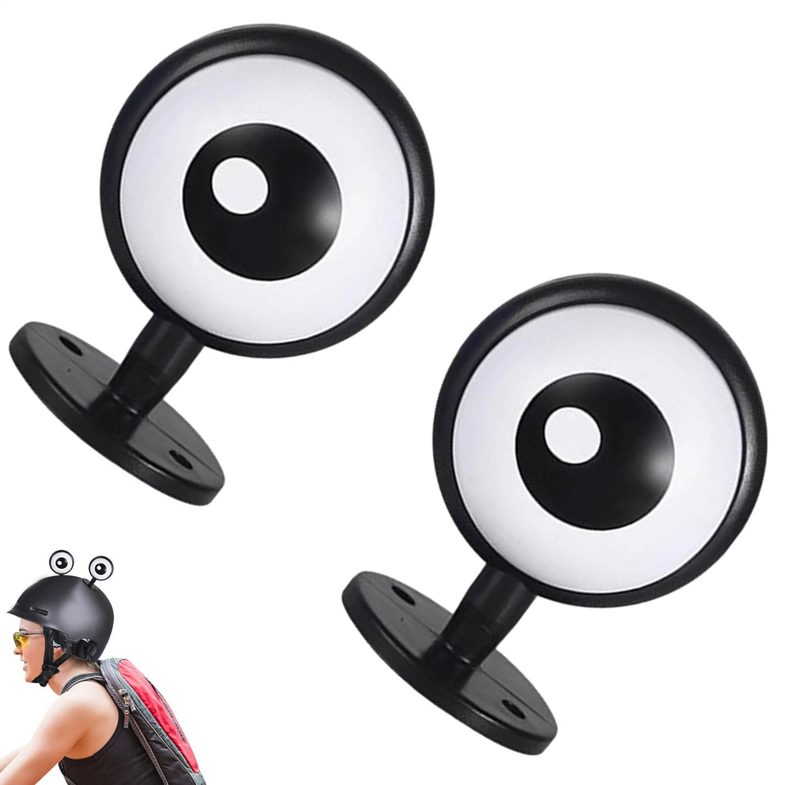 Funny Motorcycle Helmets Sticker Decor Electric Car Eye Personality Decoration