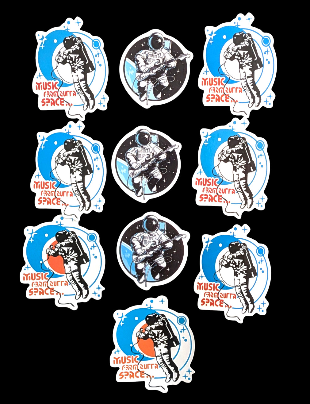 Music in Space Stickers, Music in Space Decals