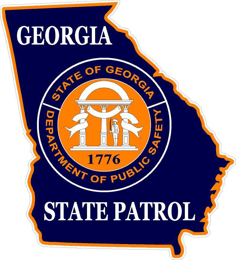 Georgia State Patrol Reflective Vinyl Decal Sticker Trooper Sheriff Police GA