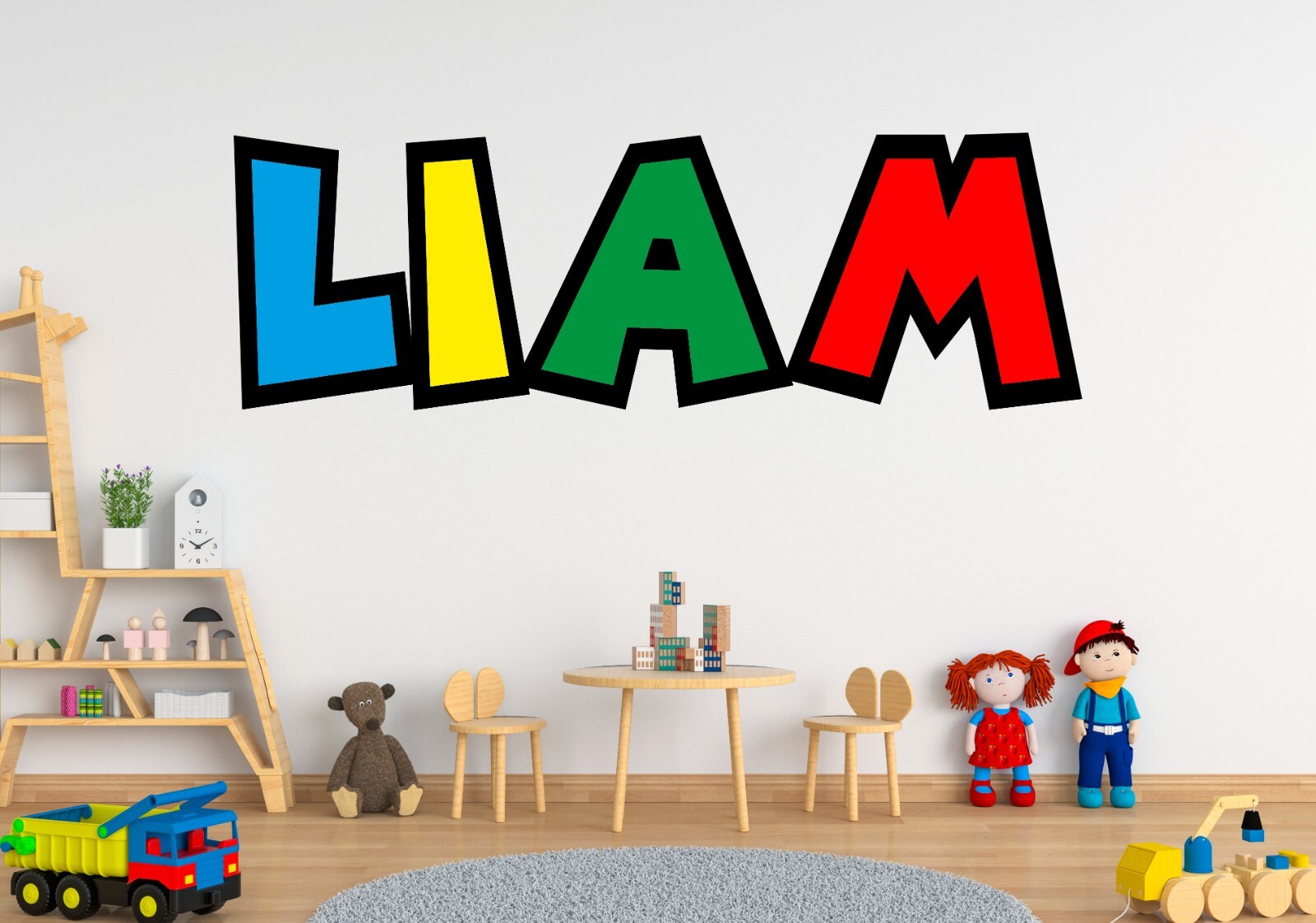 Custom Name Wall Decal – Personalized Name Wall Sticker – Mario Wall Sticker