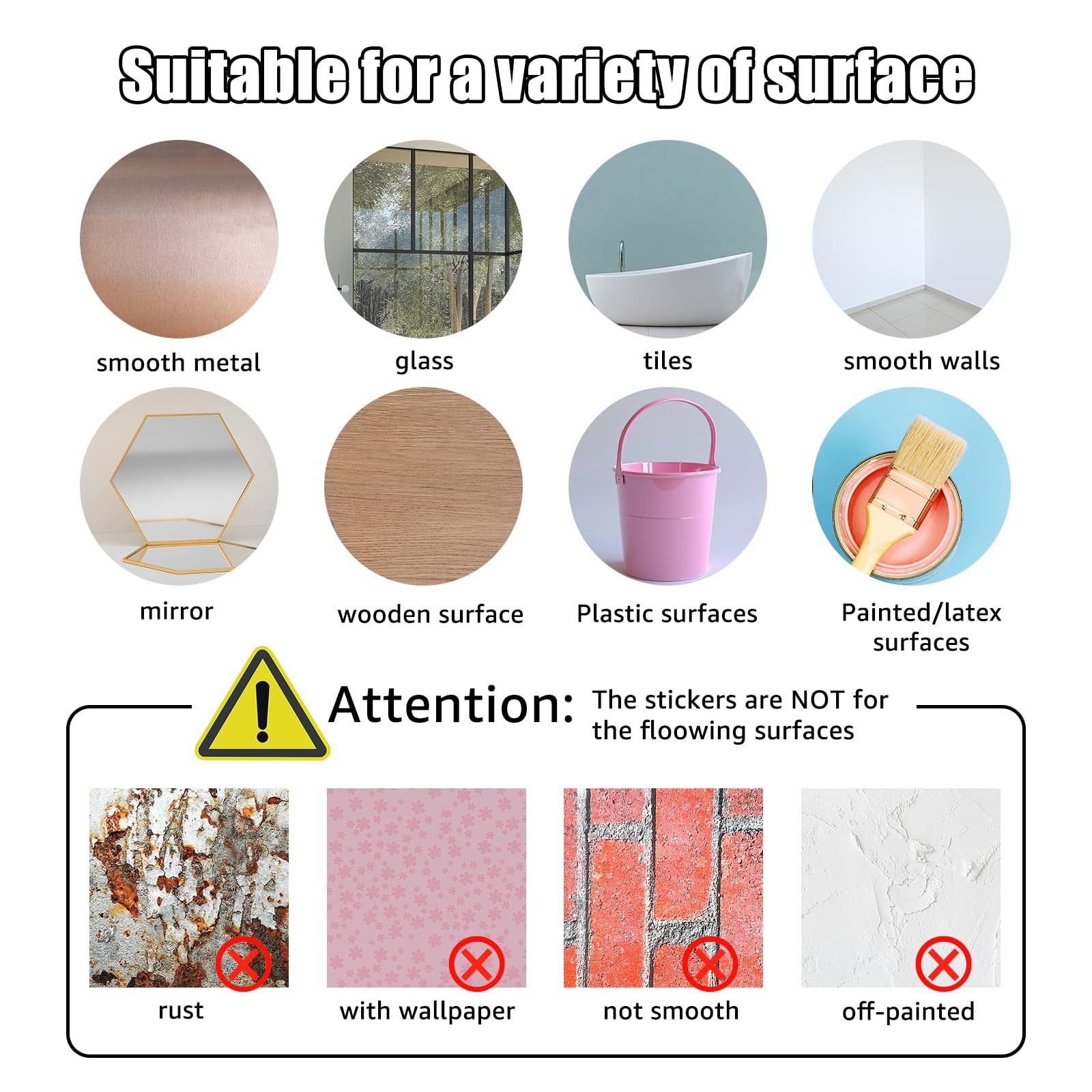 SUPERDANT Bathroom Wall Decals Relax Shower Door Decals Bath Wall Sticker for Do