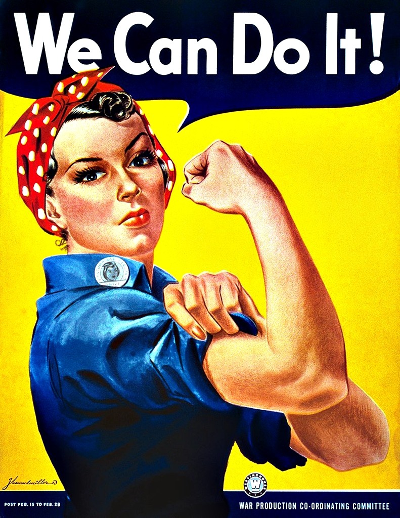 Rosie the Riveter We Can Do It Vinyl Sticker Decal Women’s Rights Hippie Yeti