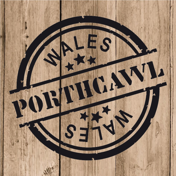 Porthcawl Sticker Vinyl 10 cm / 4″ Decal Stamp Porthcawl Wales Car Laptop Tablet