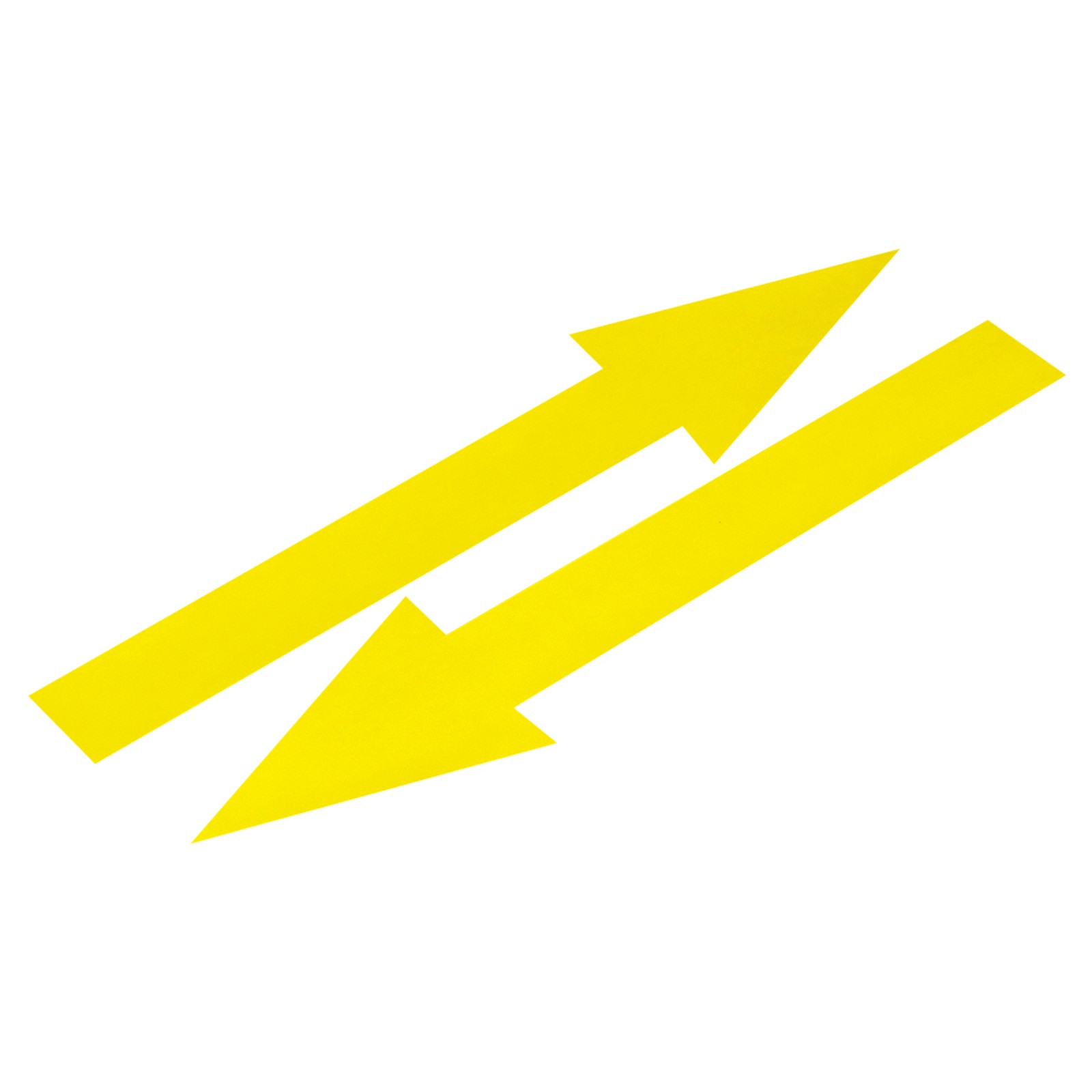 30Pcs Arrow Sticker,20×2.5cm PVC Removable Self Adhesive Waterproof Signs,Yellow