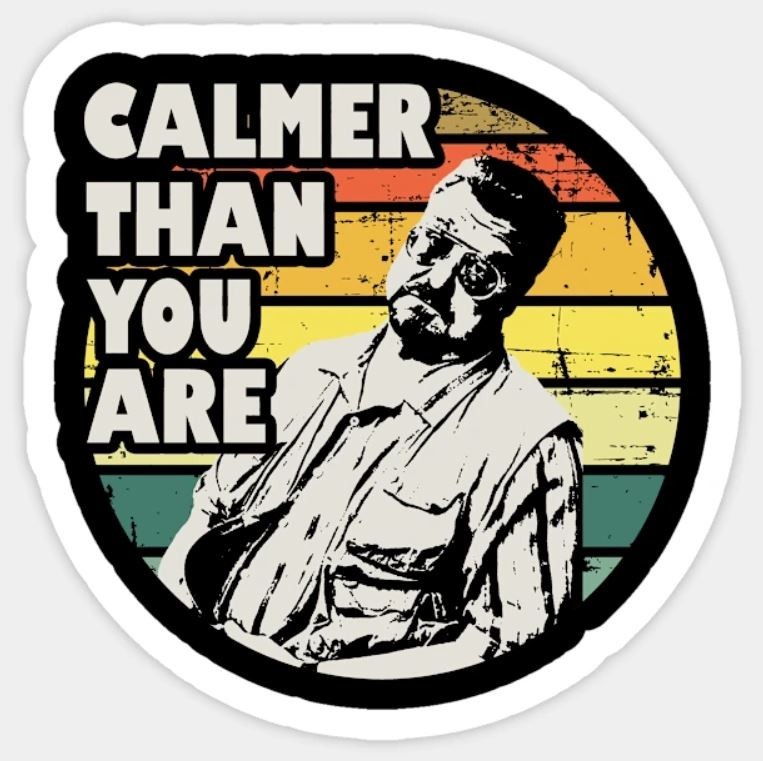 The Big Lebowski ~ 1.5″ Vinyl Sticker ~ Walter Sobchak ~ Calmer Than You Are ~