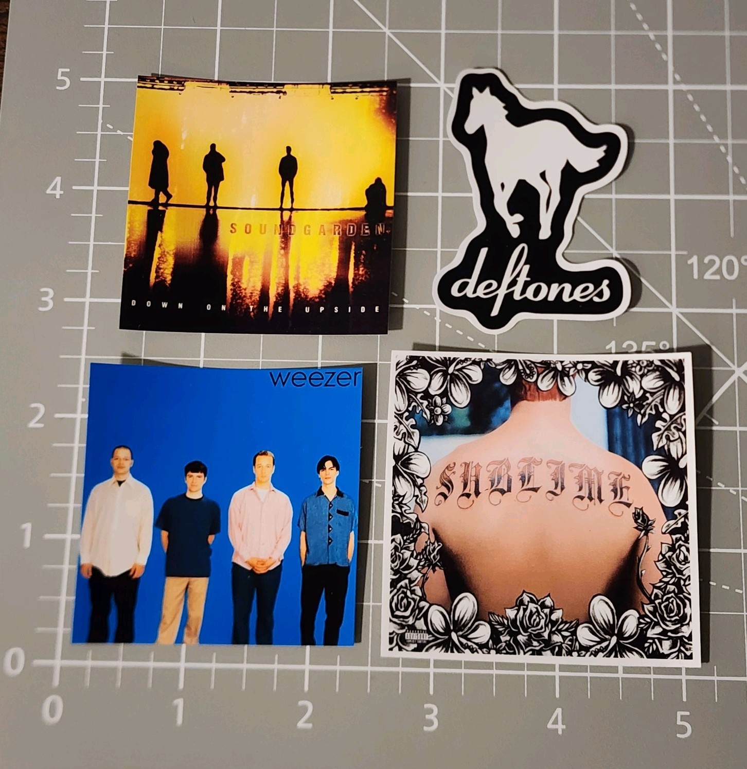 90’s Rock ~ Vinyl Stickers ~ Sublime ~ Soundgarden ~ Deftones ~ Weezer