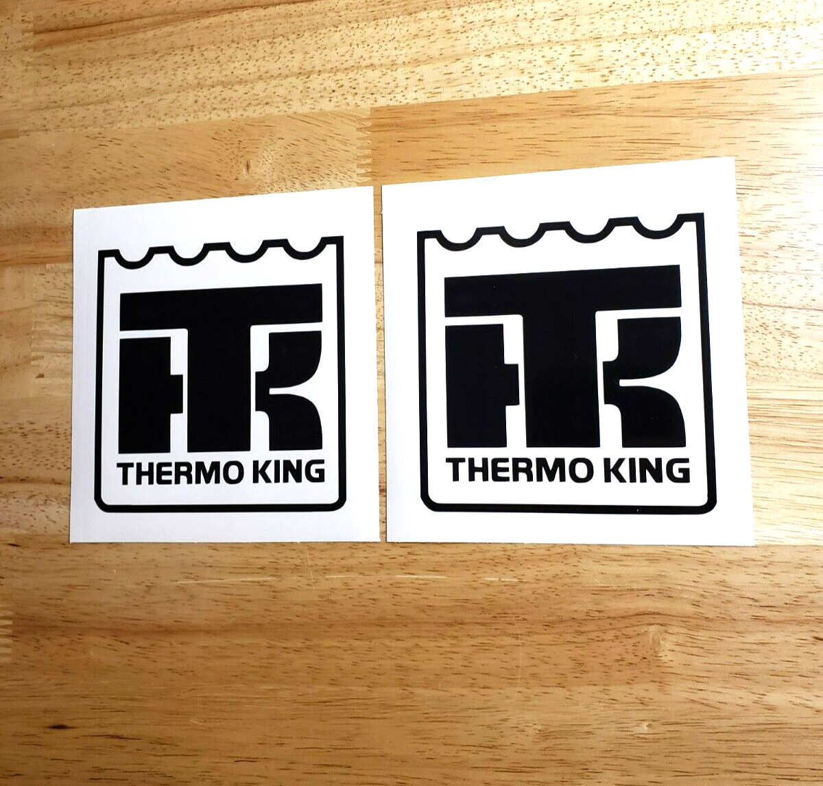 Thermo king Decals Stickers 5″x 5″ Gloss Black (2) Fast USA
