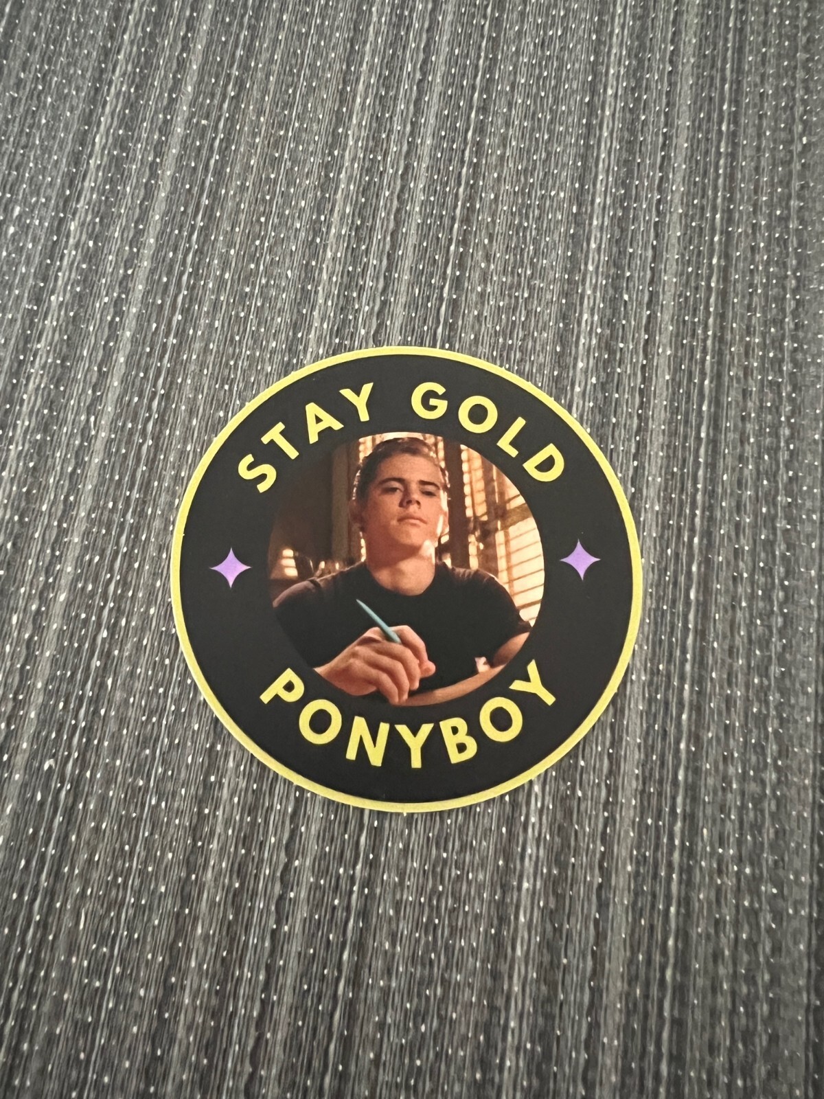 STAY GOLD PONYBOY 3″ Circle Sticker The Outsiders film NEW