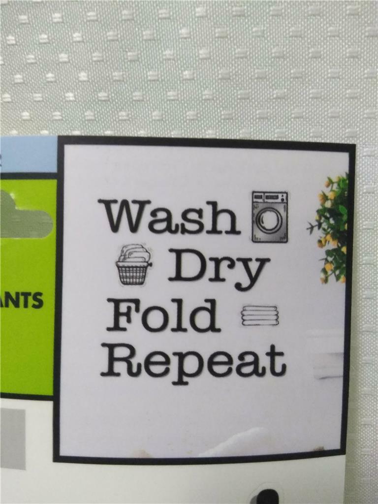 Charming Laundry Room Wall or Washer Decal*Peel & Stick*Removable*Translucent