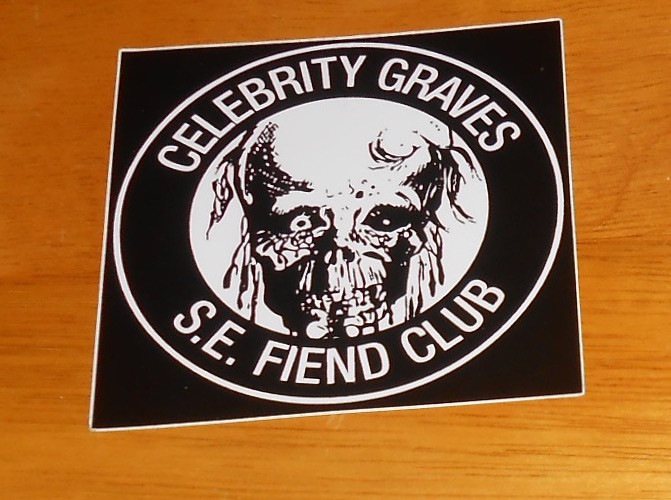 Celebrity Graves S.E. Fiend Club Sticker Promo (square) 2.75×2.75