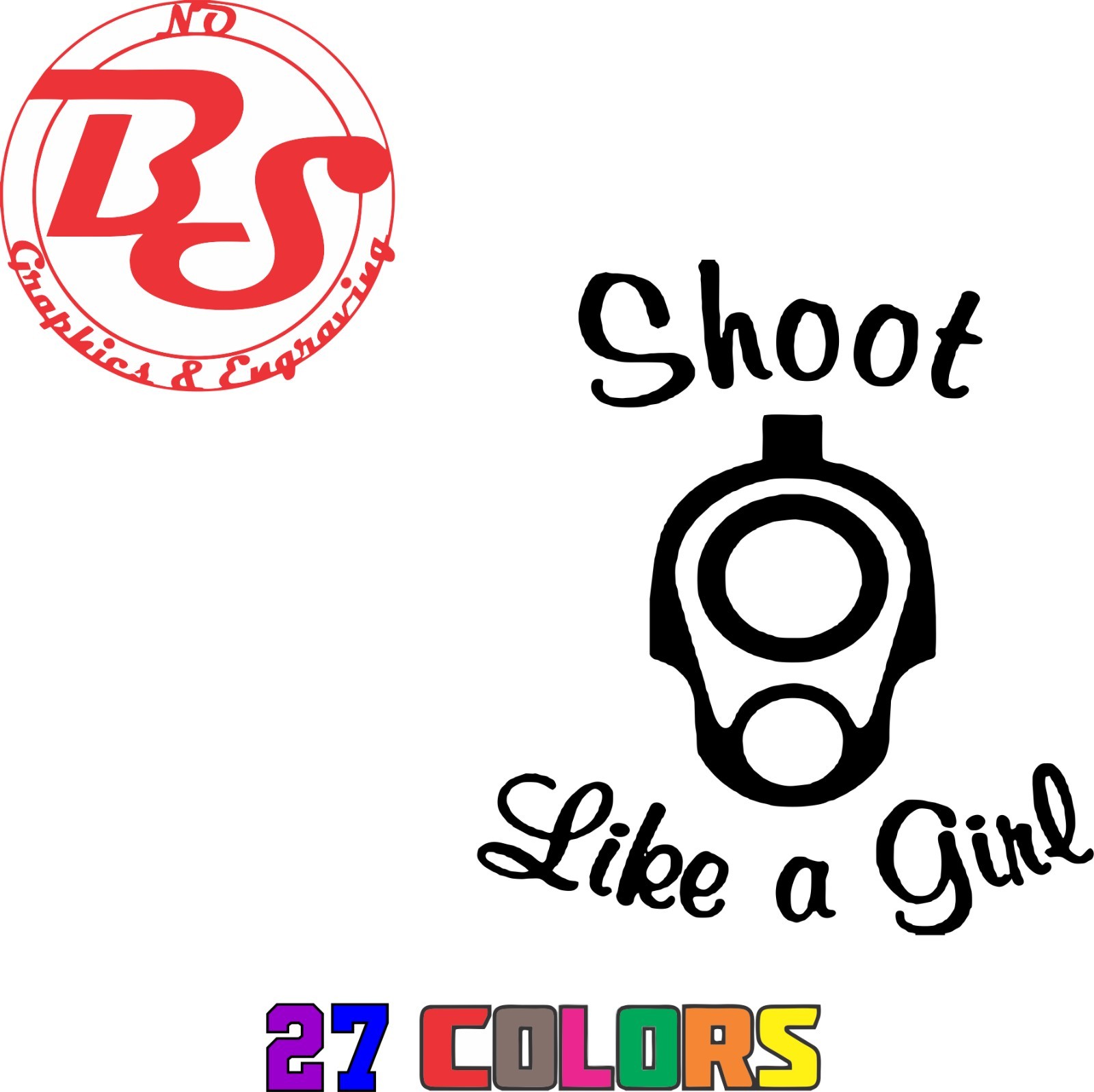 6″ 2A Girl Power Vinyl Decal AR15 Pistol Sticker Gun AK47 Mom Female Woman noBS