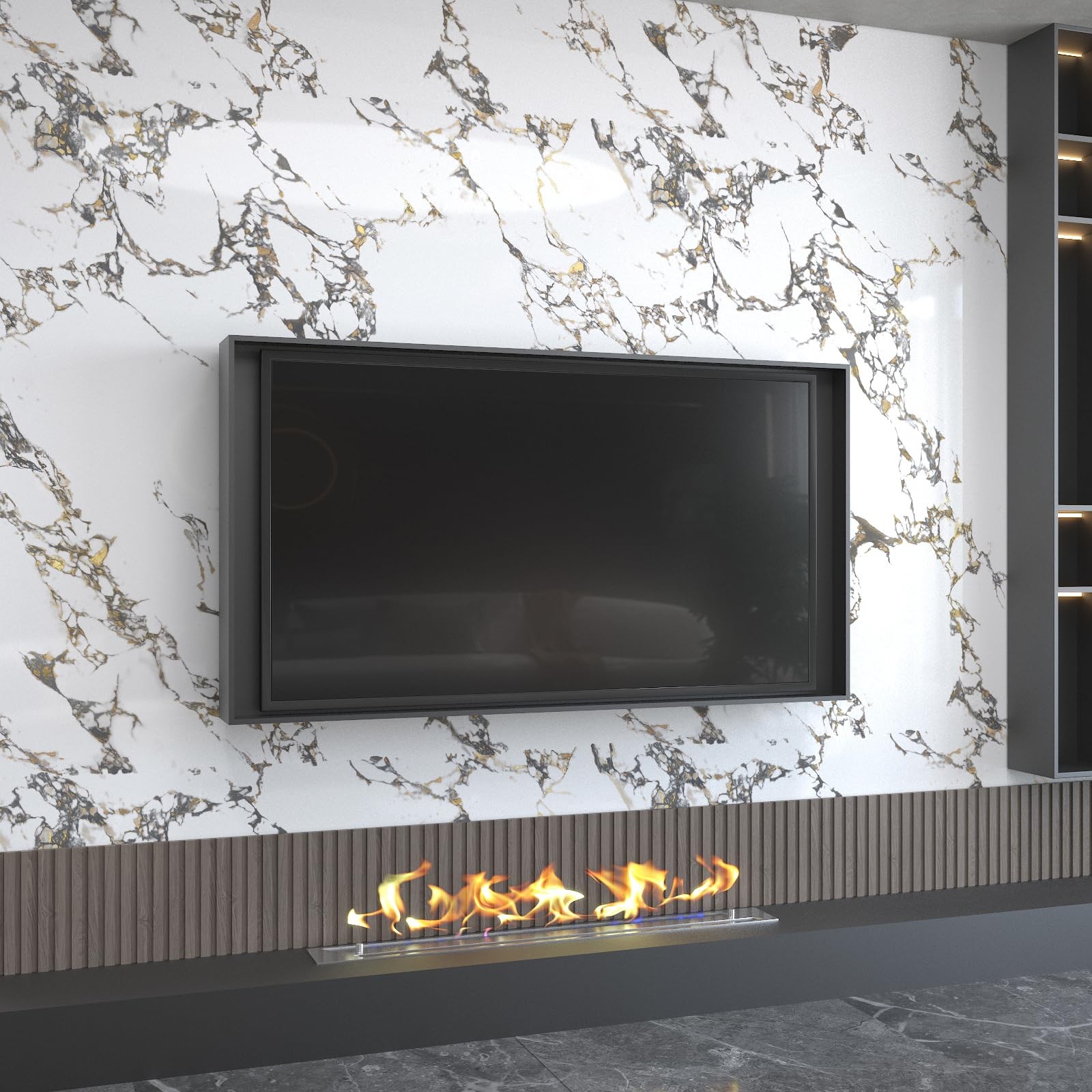 Marble self adhesive Contact Paper kitchen Granite Countertops peel and stick