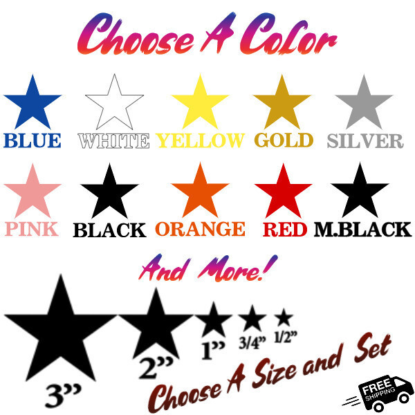 Star Vinyl Sticker Decal Astrological Night – Choose Size & Color