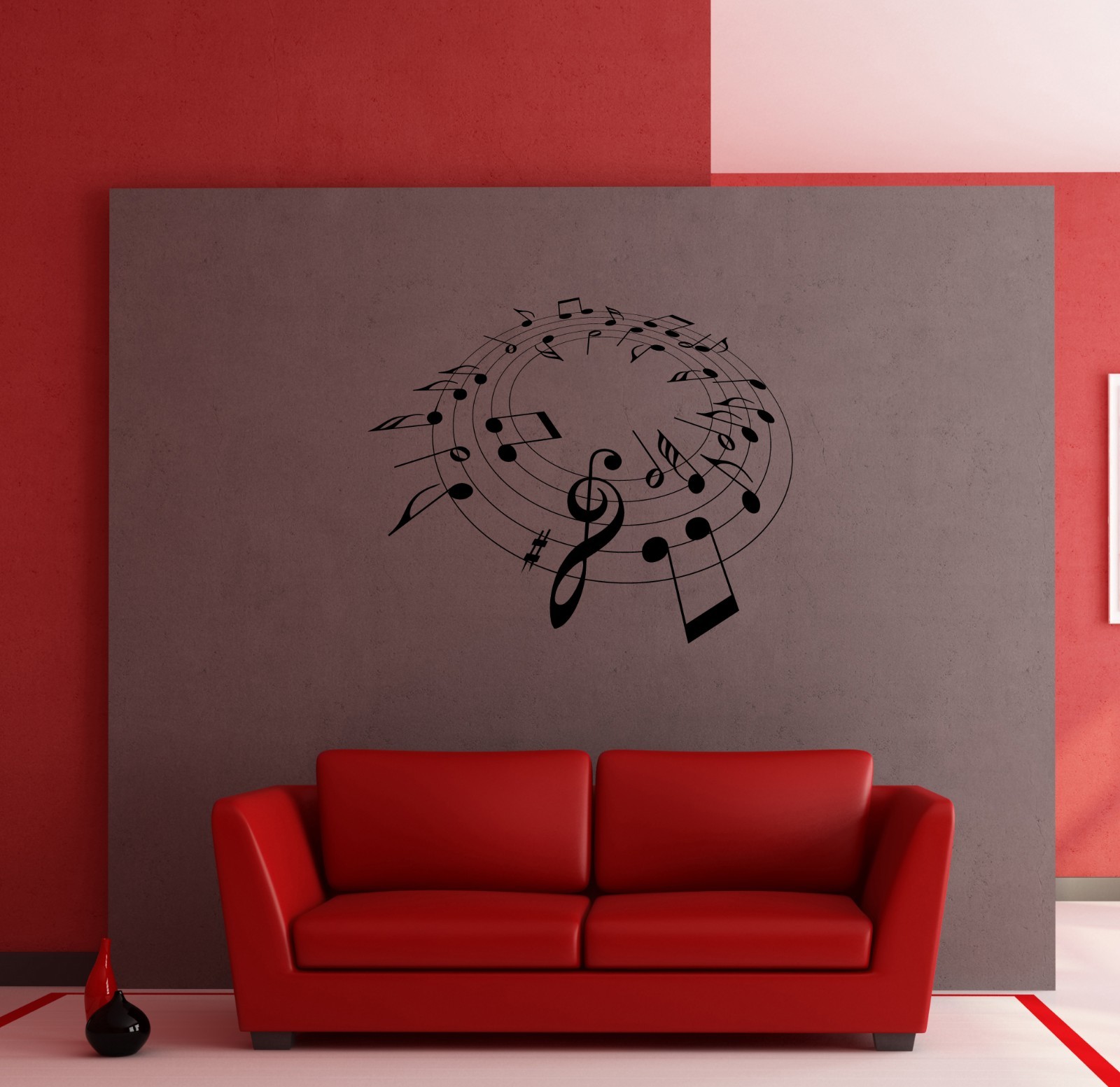 Wall Stickers Vinyl Decal Music Notes Modern Style Decor (z1222)