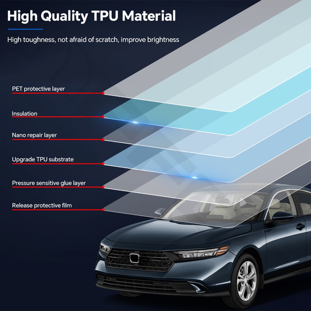 Honda Accord 2023-2025 Full Vehicle PreCut PPF Kit Paint Protection Film TPU Bra