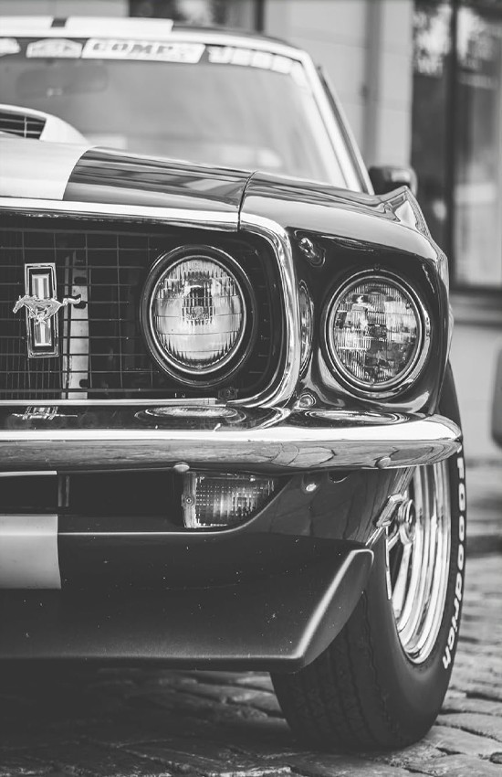 Classic Car Retro Wall Vinyl Decal Poster Print (Removable Adhesive)