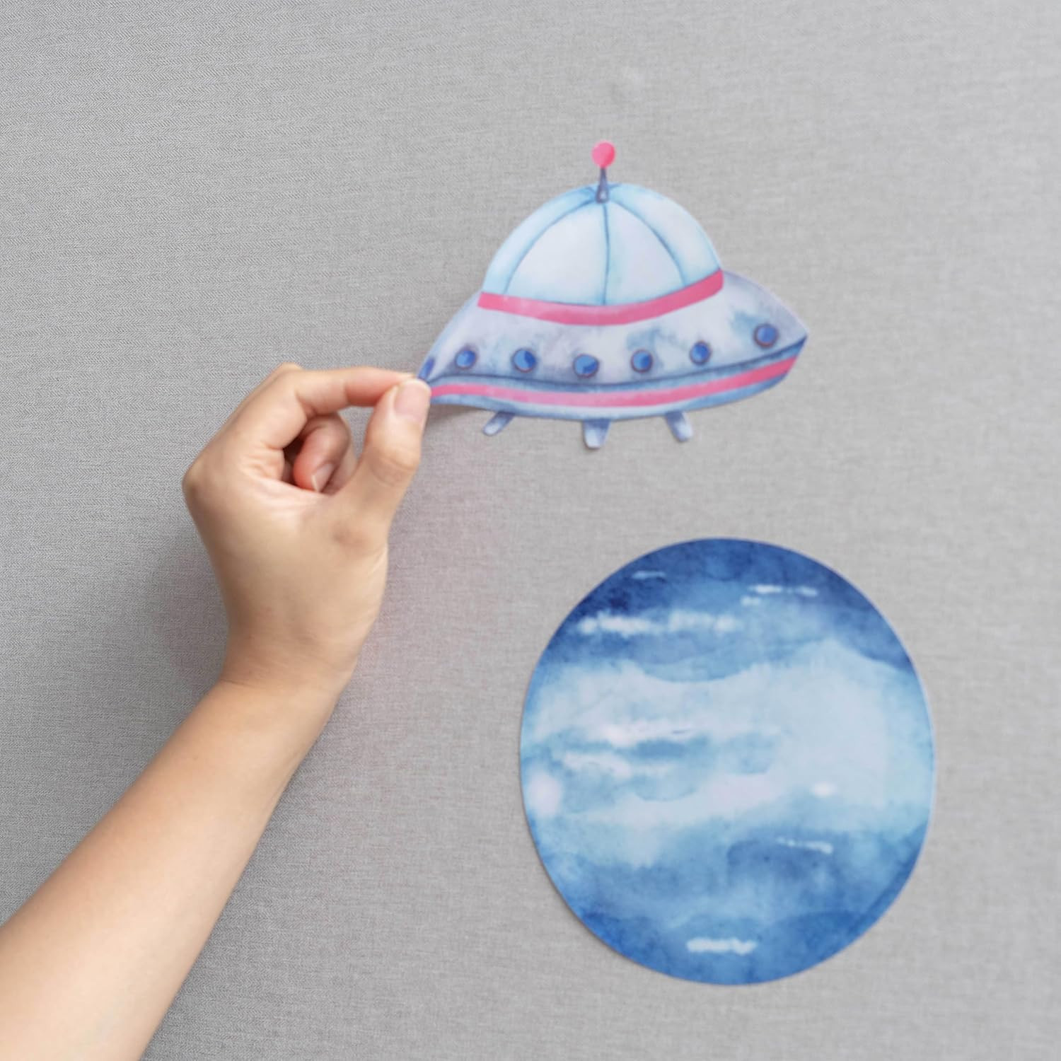 Space Wall Stickers – Solar Planets Wall Stickers Boys, Outspace Themed Wall Dec