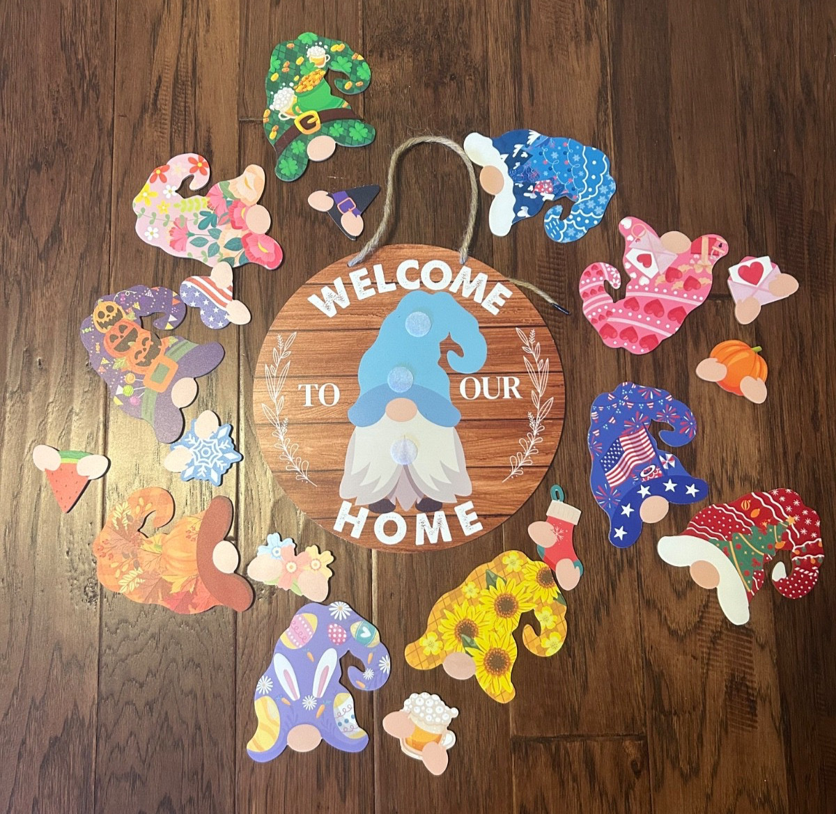 “Welcome To Our Home” All Season Gnome Decoration