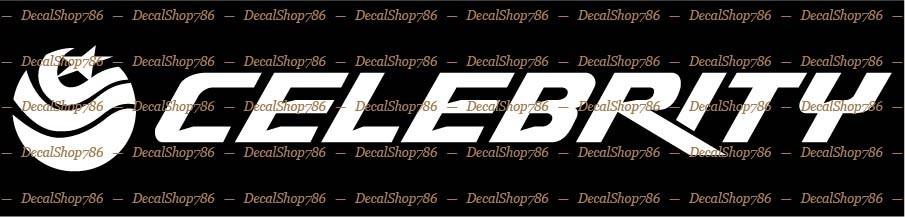 Celebrity Boats – Outdoor Sports – Car/Truck Vinyl Die-Cut Peel N’ Stick Decals