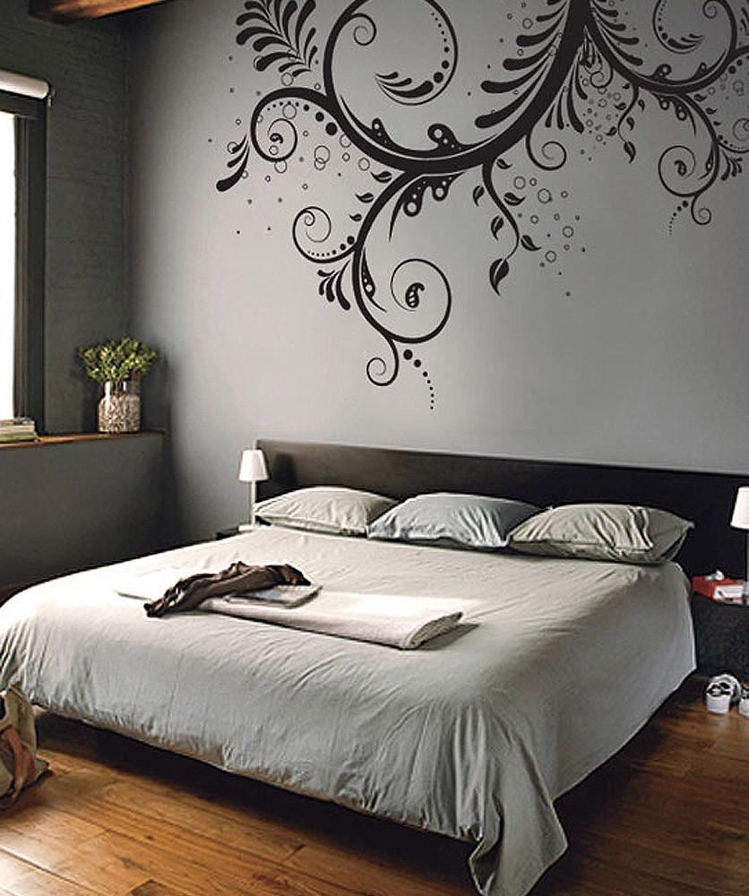 Stickerbrand Flower Floral Swirl Wall Decal Sticker. Multiple Colors / Size #310