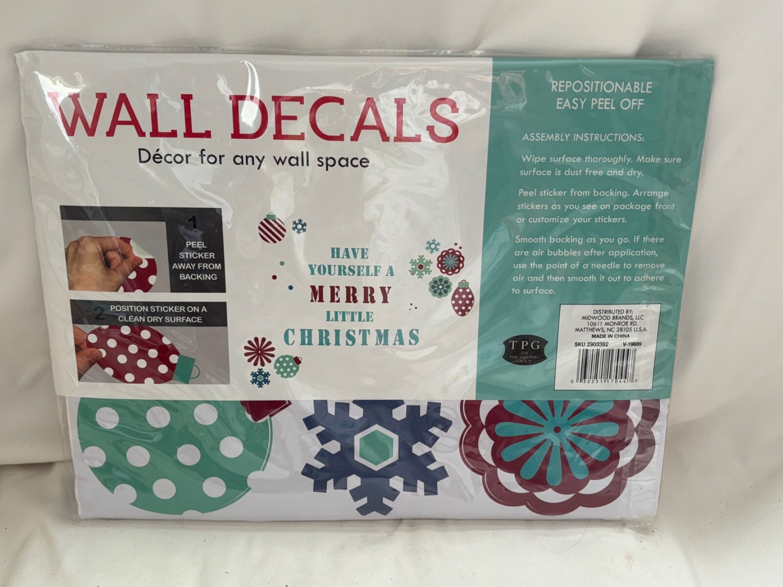 Have Yourself A Merry Little Christmas Vinyl Wall Decal Sticker Reusable