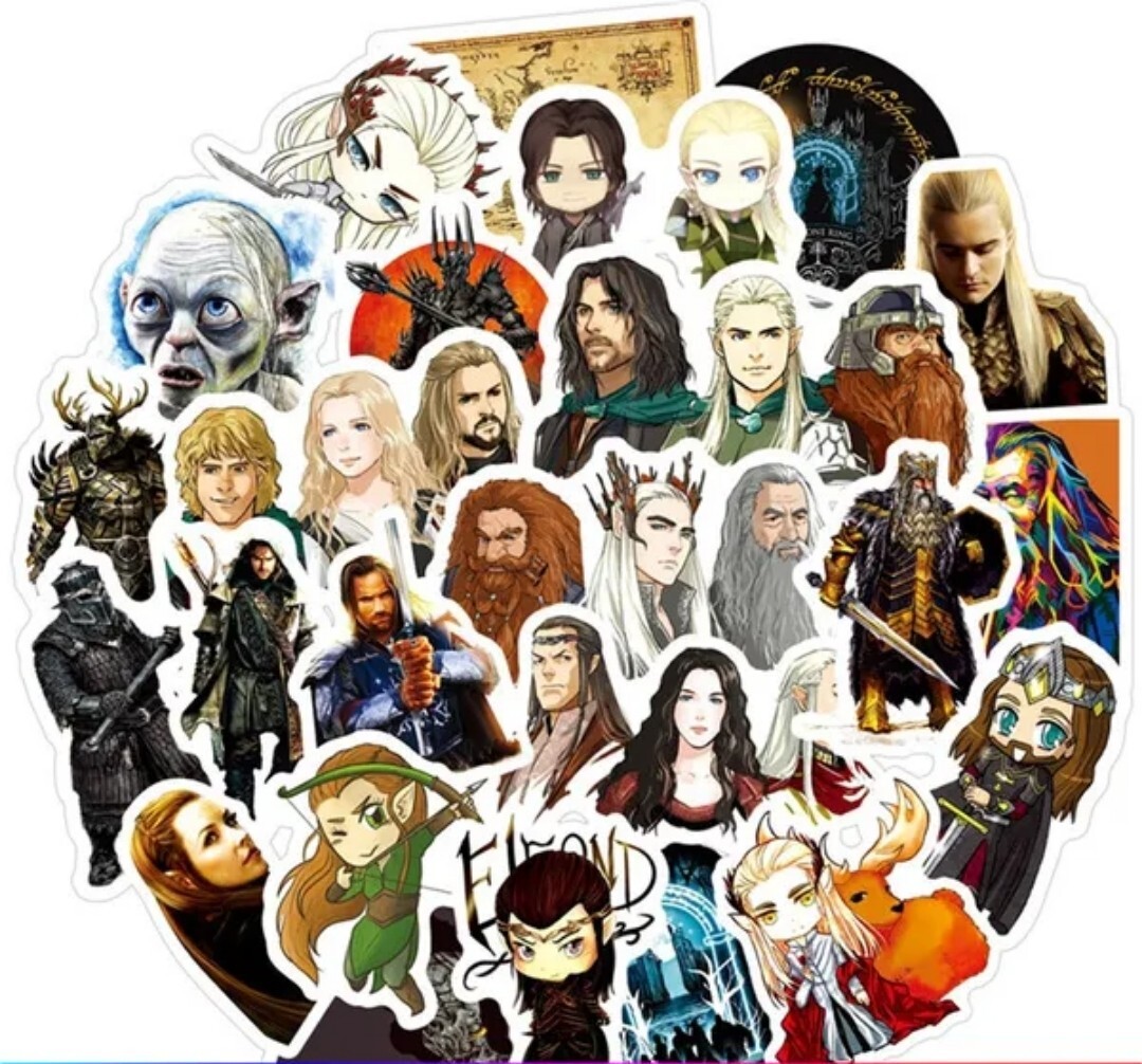 10 PCS Lord Of The Rings LOTR Movies (Unofficial) Stickers BRAND NEW