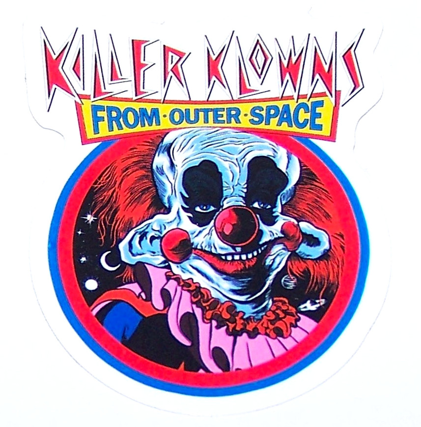 Killer Clowns From Outer Space – Cut Sticker Decal Movie Horror Film