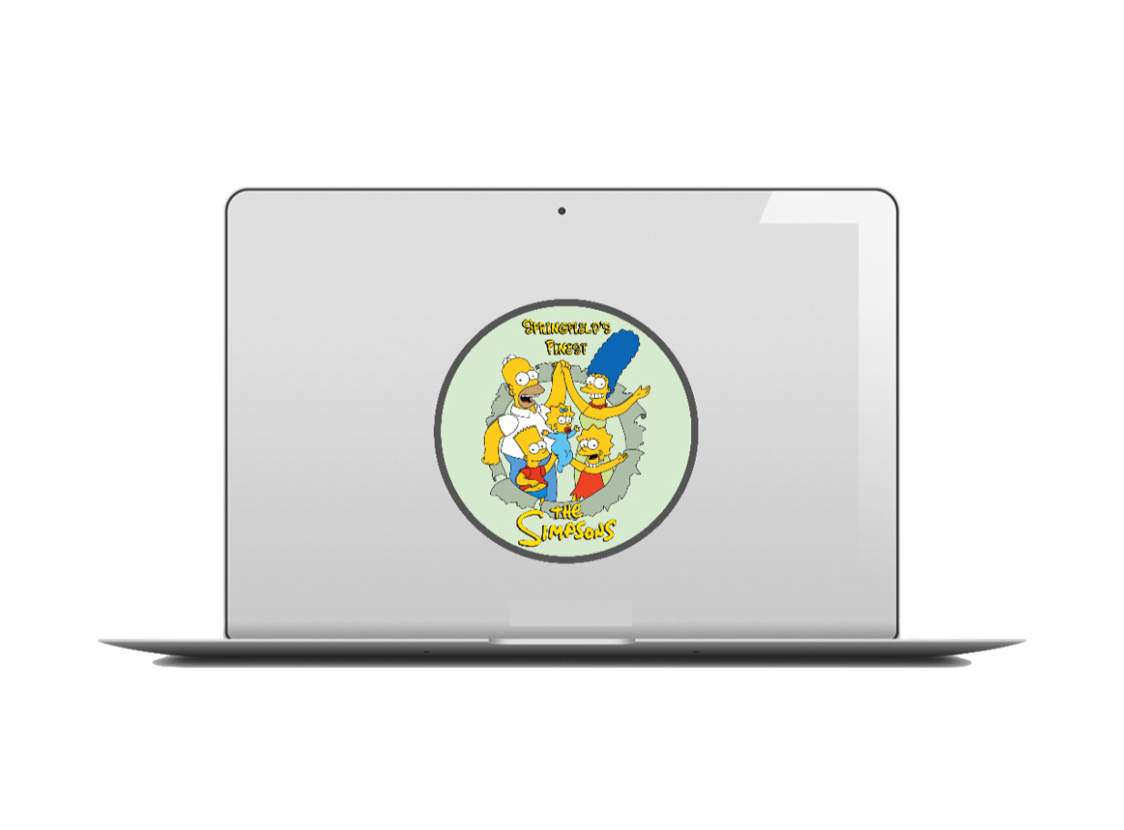 The Simpsons “Springfield’s Finest” – 4″ Handmade Vinyl Decal Vehicle Cooler 26