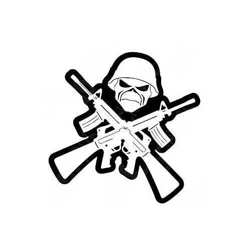 Iron Maiden Band Sticker skull crossbones