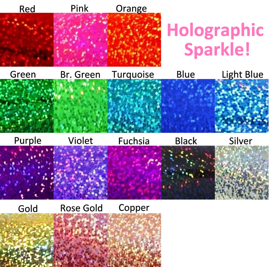 Any Single Letter Sticker Sheet! – Customized Size & Color – Holographic Sparkle