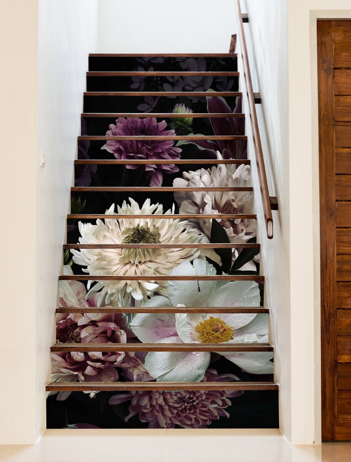 3D Chrysanthemum 326 Stair Risers Decoration Photo Mural Vinyl Decal Wallpaper