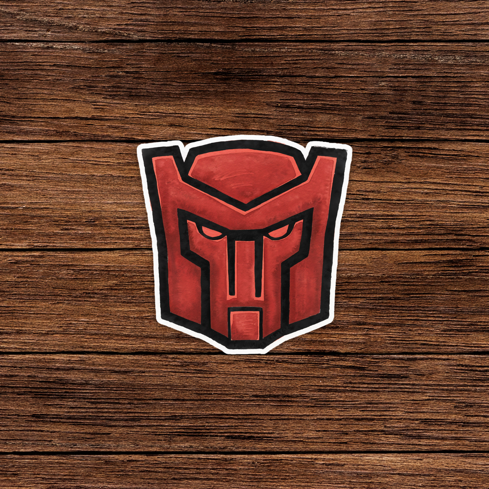 Transformers Autobots Red Logo Sticker – Vinyl Decal for Cars, Laptops, Windows