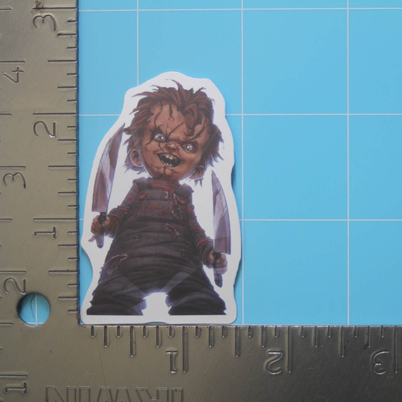 Child’s Play Sticker (CHUCKY) Horror Movie, Matte PVC Decal
