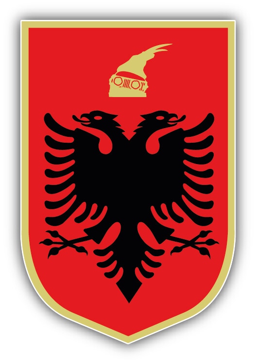 Albania Coat Of Arms Car Bumper Sticker Decal ”SIZES”
