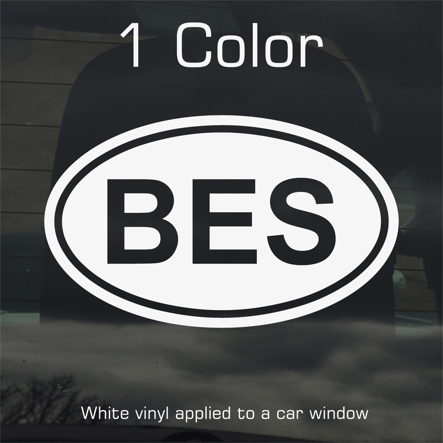 Bonaire BES Oval Country Code Vinyl Decal Sticker for Car Window Laptop & Gifts