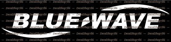 Blue Wave Boats – Outdoor Sports – Vinyl Die-Cut Peel N’ Stick Decals/Stickers